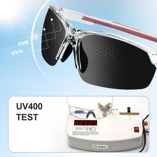 Suertree Photochromic Cycling Glasses Men Women Clear Sports Sunglasses Mountain Bike Riding MTB Bicycle Running Golf Baseball Fishing Driving Hiking Climbing Pickleball