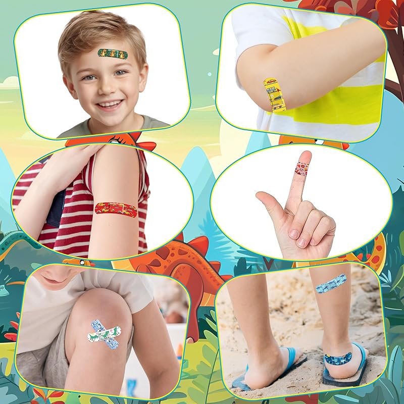 Sublaga 300 Pcs Kids Bandages - 33 Styles Waterproof Cartoon Adhesive Bandages (Colorful) Variation: Colorful - 300 Pcs