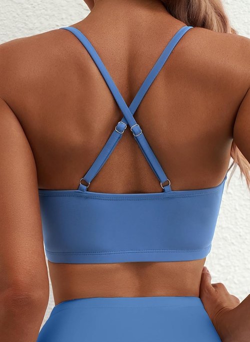 Herseas Push Up Bikini Tops - U-Wire Cutout Design for Women | Stylish Summer Swimwear