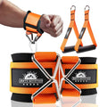 Lights Mountain Gym Handles & Wrist Cuffs Set – Heavy-Duty Cable Machine Attachments for Lateral Raises, Strength Training, Resistance Workouts & Pull Exercises, Padded Grip & Adjustable Straps