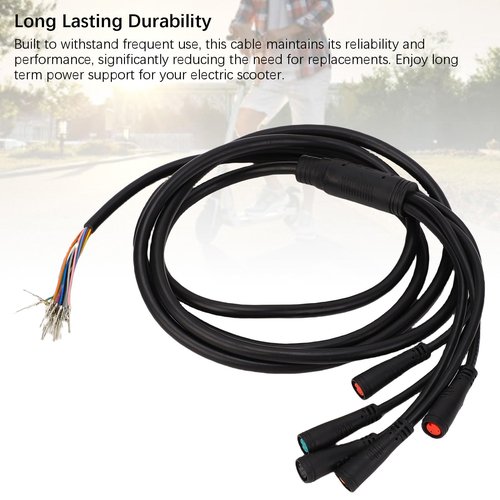 RiToEasysports Electric Scooter Cable, Durable Data Power Wire for Lights Speakers, Scooter Controller Replacement Cable for Commuters Night Riders Urban Travelers