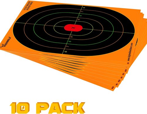 Highwild Bullseye Splatter Paper Targets - Vibrant Multi-Color Splash Effect - 12x18 Inch