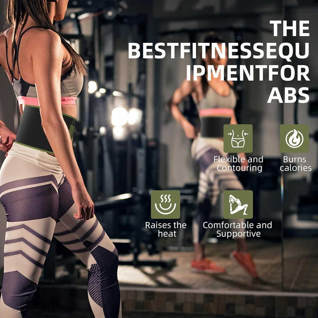 ZPP Waist Trainer - Neoprene Sweat Band Waist Trimmer Belt for Effective Workout Slimming