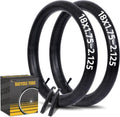AV32mm Schrader Valve Bike Tubes by [Brand Name] - 2 Pack 18 Inch Butyl Rubber Inner Tubes with Tire Levers | Fits 18 x 1.75-2.125