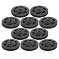 Keenso Bearing Pulley Wheel, 10Pcs/Set 95mm Pulley Universal Nylon Bearing Pulley Wheel Replacement Gym Fitness Equipment Combination fitness products