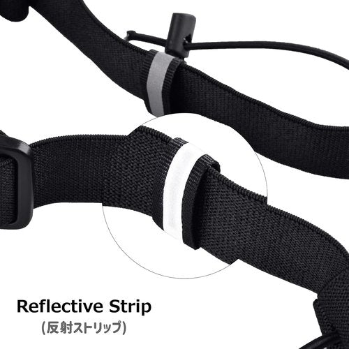 Azarxis Race Number Bib Belt - Adjustable Elastic Webbing with 6 Storage Loops for Runners | Men & Women