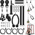 LAT Pulldown Pulley System - Home Gym Cable Machine Attachment for Weight Lifting | Complete Workout Kit