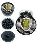 Rubber Balls in 43 Caliber 100 pcs Hard Rubber Balls Paintballs Reballs Resuable Projectiles Powerballs for Self Home Defense Pistols and Training in .43 Cal.
