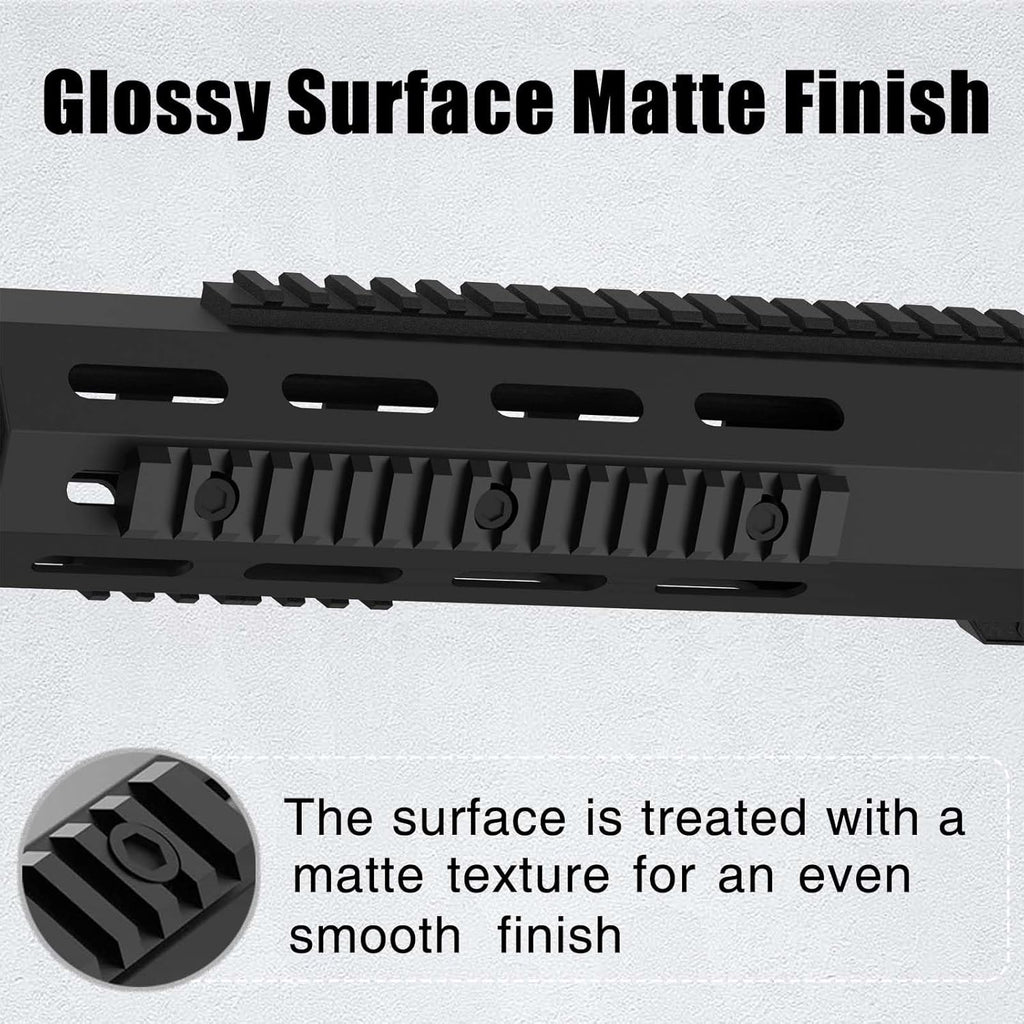 Skiennix Aluminum Picatinny Rail Accessories - Sturdy Mlok Guide Rail, 7/10/14 Inch, Easy Install with T-Nuts & Screws