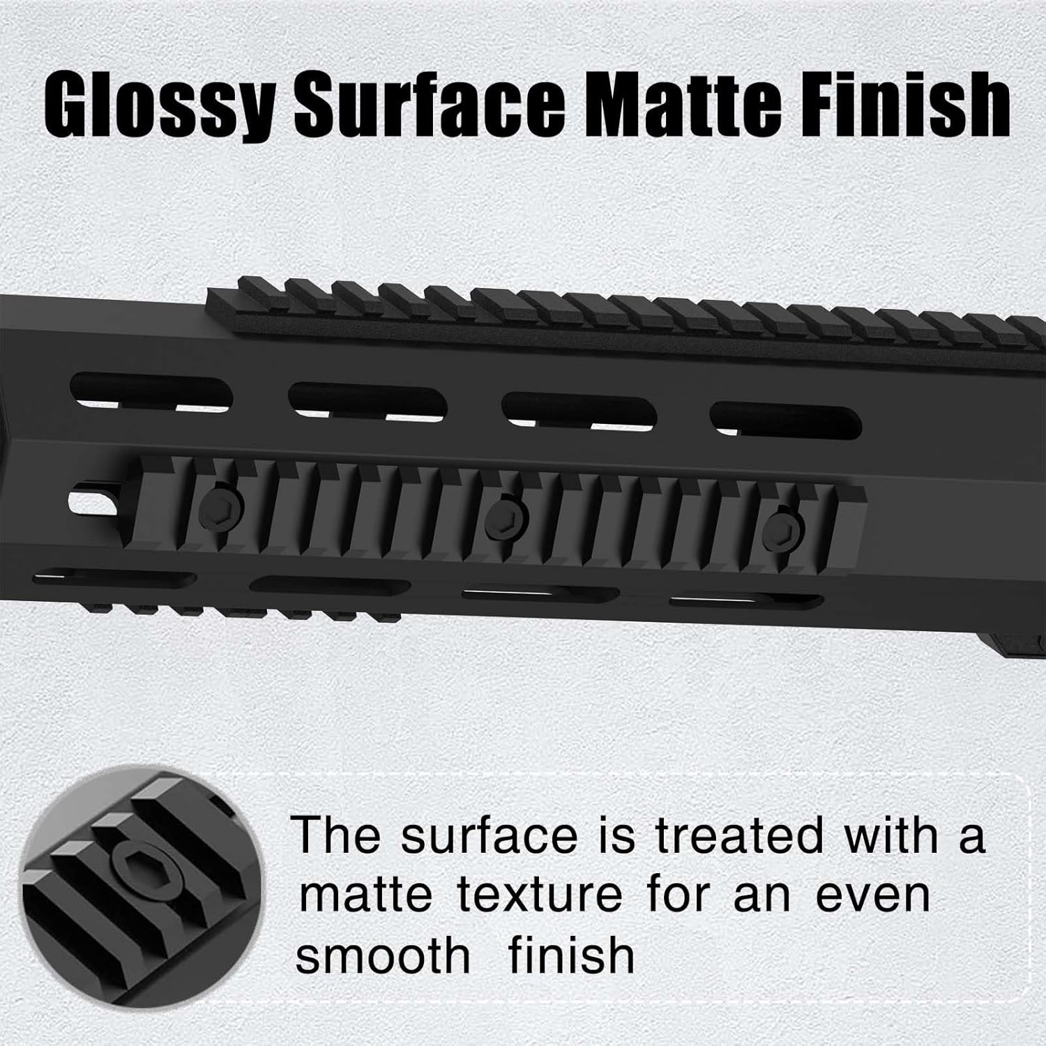 Skiennix Aluminum Picatinny Rail Accessories - Sturdy Mlok Guide Rail, 7/10/14 Inch, Easy Install with T-Nuts & Screws