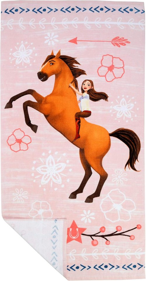 Franco Spirit Riding Free Kids Bath Towel - Super Soft Cotton, 58 in x 28 in, Perfect for Pool & Beach
