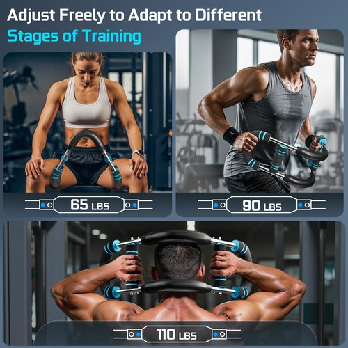Twister Arm Trainer Workout Equipment - Chest Workout Equipment Arm Trainer Chest Exerciser with Silent Spring 60-110LB Demountable Adjustable Enhancing Upper Body Leg Muscle for Men Women