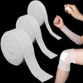 Treela 3 Rolls 3 Size Fix Net Tubular Bandage Elastic Retainer Net Wound Dressing Family Variety Pack for Home Storage, Small Extremities and Large Extremities, Fingers and Toes, 5.5 Yard Long