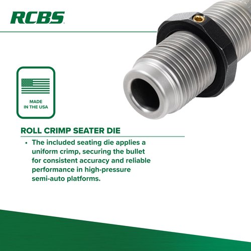 RCBS Small Base Die Set .308 Win, Reloading Die Set for Semi-Automatic Rifles, Ensures Reliable Chambering