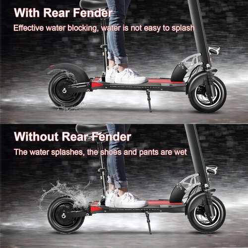 Yungeln Rear Mudguard with Taillight Scooter Fender Bracket Replacement Accessory Compatible with Kugoo M4, M4Pro Electric Scooter