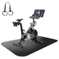 Exercise Bike Mat, Treadmill Mat for Carpet & Hardwood Floors - Noise-Reducing Non-Slip Floor Protector, Durable Fitness Equipment Mat for Stationary Bike, Gym & Home Workouts (Black, 30"x60")