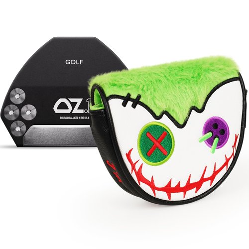 Funny Golf Head Covers, Putter Cover for OZ1 MEZZ 1 MEZZ1 MAX Putters, Center Shaft Mallet Putter Cover with Magnetic Closure, PU Leather Material, Golf Gift for Men and Women, Joker