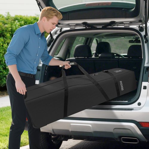 RIOROO Golf Travel Bags for Airlines with Wheels, Soft-Sided 900D Oxford Cover, Padded Club Protection, Universal Fit Golf Gifts for Men and Women
