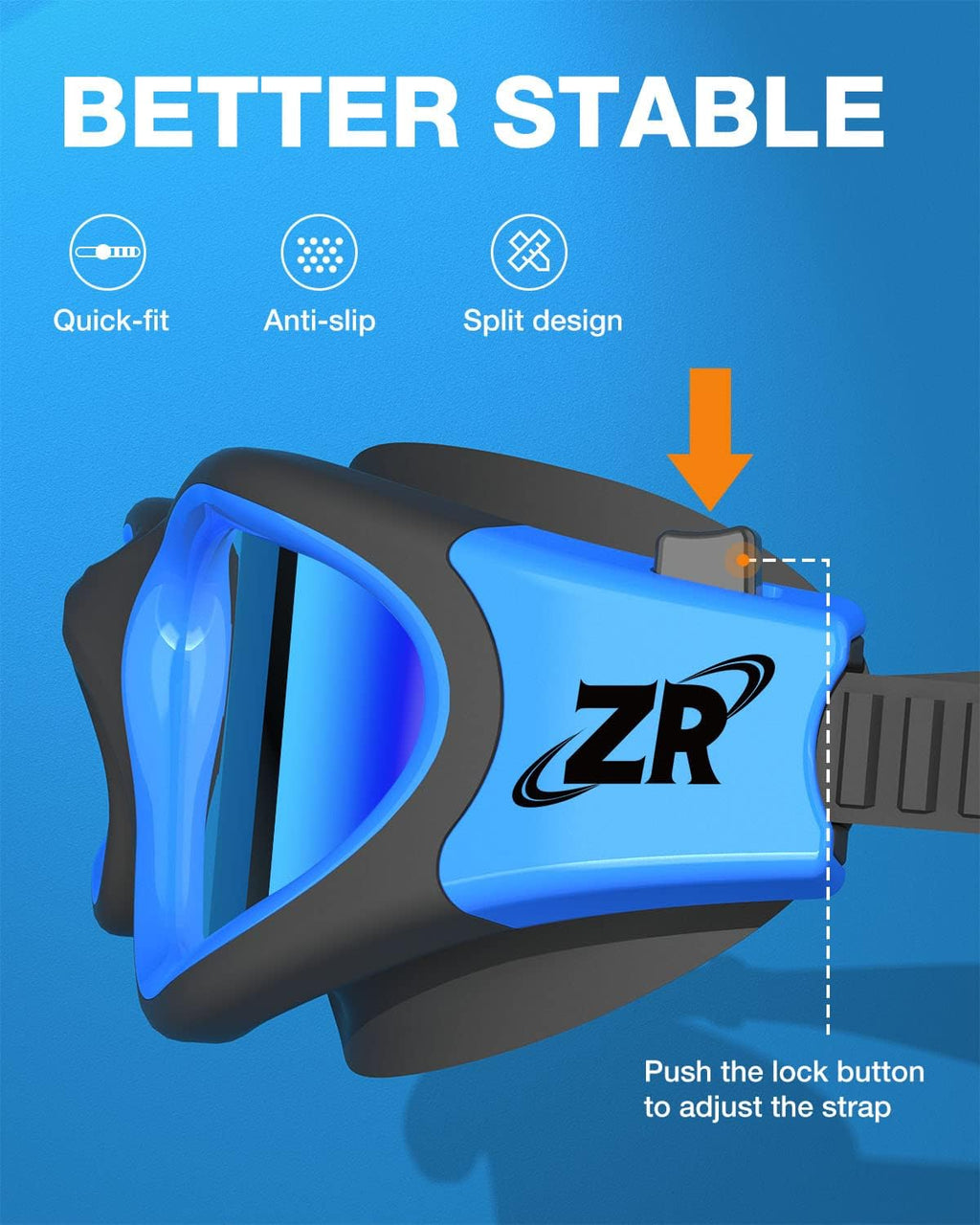 ZIONOR Swim Goggles - G1 Polarized Adult Swimming Goggles | 2-Pack for Men and Women