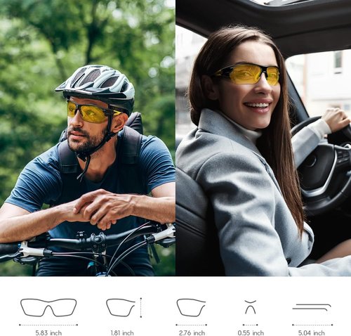 BEACOOL Polarized Sports Sunglasses - Versatile TAC Glasses for Men, Women & Youth | Ideal for Baseball, Cycling, Running & More