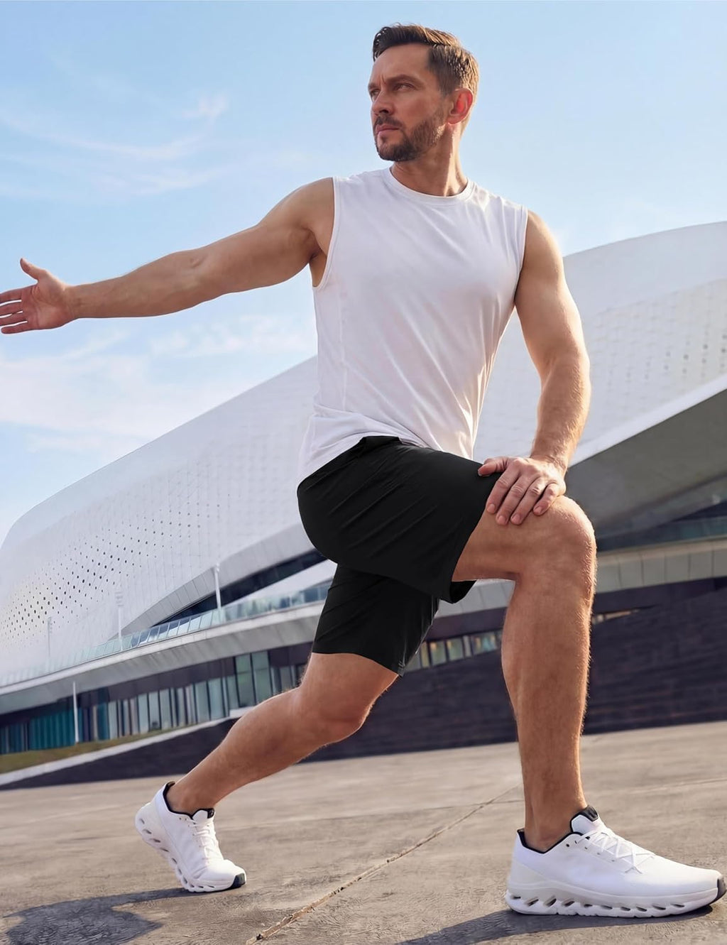 TACVASEN Men's Running Shorts - Quick Dry Lightweight Athletic Shorts with 3 Zipper Pockets | 9" Length