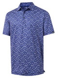 DTWOOO Men' s Golf Shirts Short Sleeve Print Performance Moisture Wicking Dry Fit Golf Polo Shirts for Men