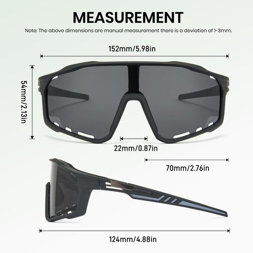 Cyxus Snow Shoveling Goggles for Men, Polarized Anti-Fog Windproof UV400 Protection Winter Gear Work P1570