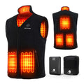 SNOW LEOPARD Heated Vest for Men with Battery Pack Included, Mens Heated Vests 7.4V 16000mAh Rechargeable Men's Electric Vest Winter Warming Heating Vest for Hiking/Golfing/Hunting, XX-Large