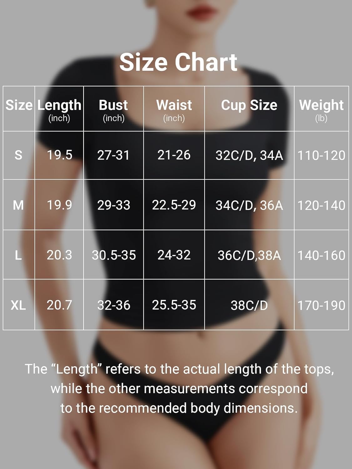 YEOREO Women's Slim Fit Crop Top - Short Sleeve Scoop Neck - Double Lined - Black
