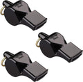 Fox 40 Pearl Whistle - Official 2-Chamber Pealess Design | Black - Pack of 3