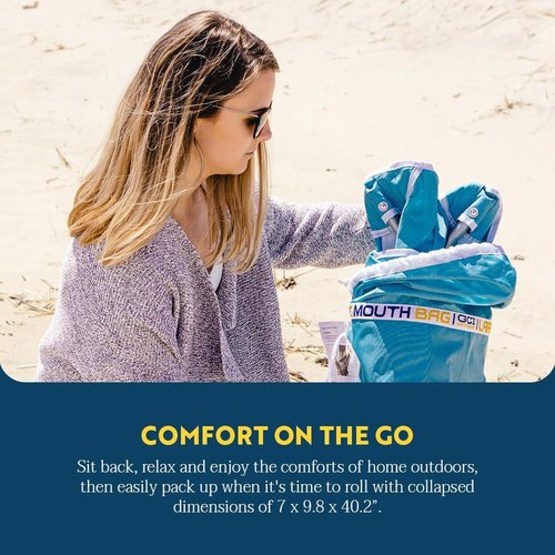 GCI Outdoor Pod Rocker - Comfortable Outdoor Rocking Chair with Sunshade Canopy | Ideal for Relaxation