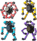 Gokeey Fidget Spinner Set - 4 Transformable Stress Relief Toys for Kids & Adults | Perfect for Ages 8-13