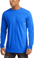 MAGCOMSEN Men's Long Sleeve Athletic Shirt - UPF 50+ UV Sun Protection for Hiking & Running
