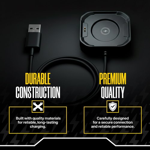 Carbinox USB Charger Compatible for Carbinox Smartwatch - Fast Charging Speed, Sleek Design, Reliable Functionality (Carbinox Blaze S)