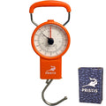 Pristis Fishing Hanging Scale - 80 LBs Analog Spring Hook with Tape Measure & Non-Slip Handle | Portable Gear for Farm & Kitchen