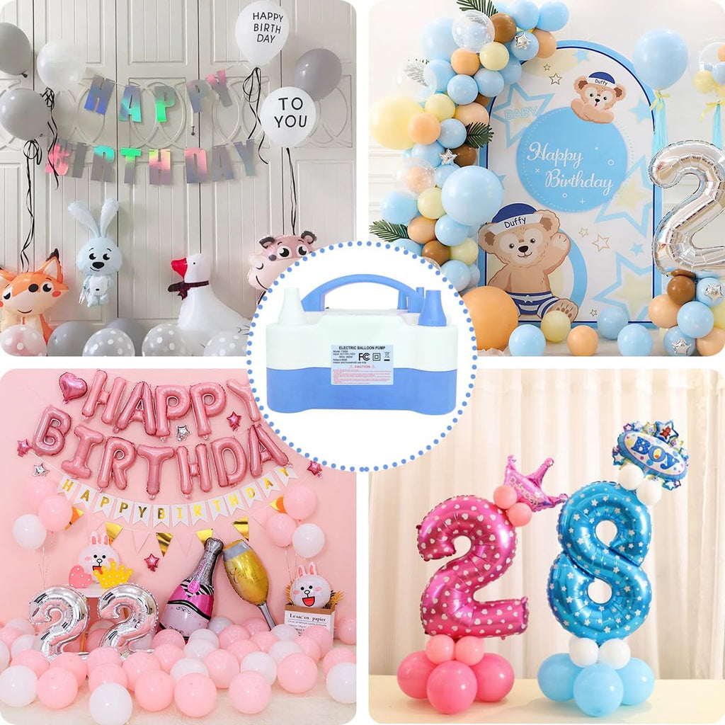 Skiennix Electric Balloon Pump - Portable 2 Modes Blower with 14 Arch Kits for Party Decoration