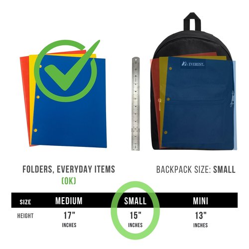 Everest Basic Backpack, Hot Pink, One Size