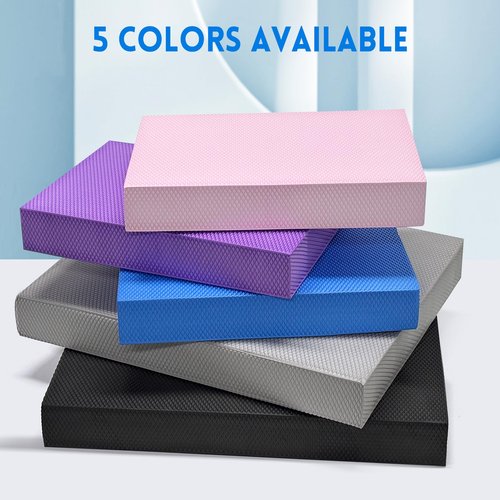 Corsiampoo Foam Balance Pad-15.6x13x2 Inches Stability Trainer Pad, Non-Slip&Stability, Exercise Balance Pads for Physical Therapy, Yoga, Dancing Balance Training, Pilates and Fitness, Blue