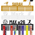 Tegik Personalized Medal Hanger Display, Custom Medal Holder for Awards and Trophies, Easy to Install with Mount Kit