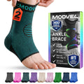 Modvel Foot & Ankle Brace Socks for Sprained Ankle Compression Sleeve - Foot Support for Women & Men - Tendonitis & Arthritis Ankle Brace Sports Running, Torn Ligaments & Women Stabilizing Ankle Wrap