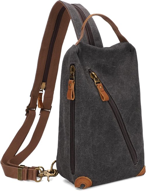 KL928 Canvas Sling Bag - Versatile Crossbody Backpack Purse for Travel | Unisex Design