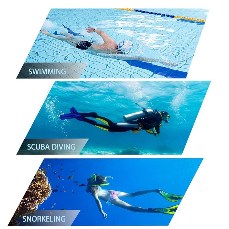 Dry-Valve Snorkel Mask Set for Adults - Black Variation