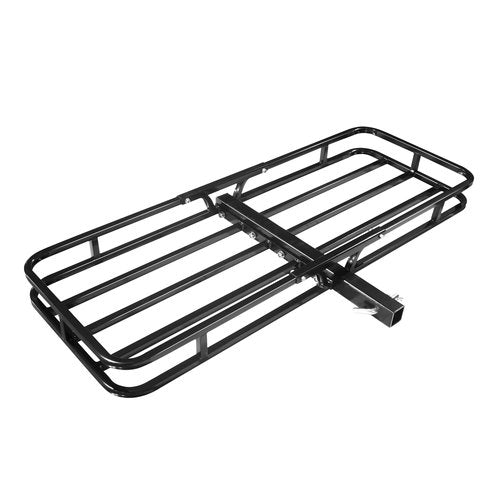 Thunderbay 500 Lbs Hitch Cargo Carrier 53” x 19” x 4” Fits 2" Receiver Rear Trailer Cargo Basket for RV's, Trucks, SUV's, Vans Traveling Camping