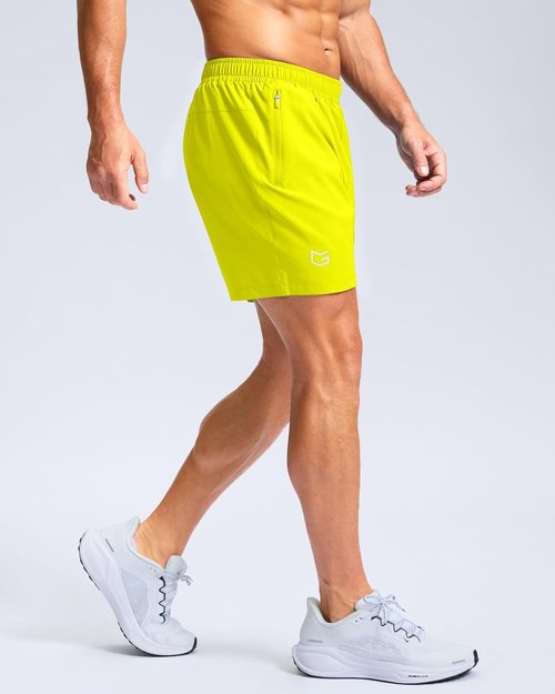 G Gradual Men's Athletic Running Shorts - Quick Dry Workout Gym Shorts with Zipper Pockets | 7"/5"/9" Sizes for Basketball & Hiking