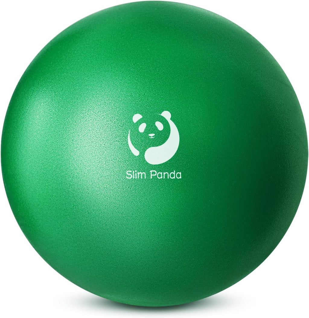 Slim Panda Pilates Ball - 9 Inch Anti-Burst Mini Exercise Ball for Core Strength & Stability