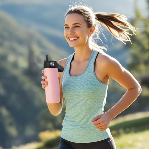 Hydro Flask Flex Straw Lid - Replacement Cap for 20/32/40 Oz Wide Mouth Water Bottles | Durable & Convenient