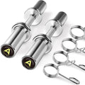 Solid Steel Olympic Dumbbell Handles by [Brand Name] - Loadable Weight Bars for 2-Inch Plates | Adjustable Home Gym Equipment