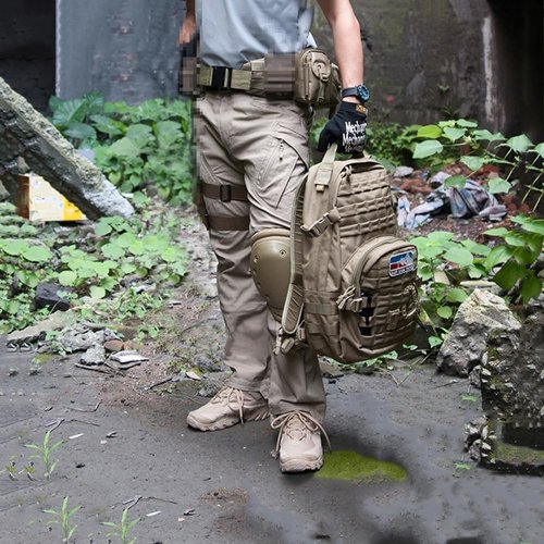 CARWORNIC Gear Men's Tactical Hiking Pants - Lightweight Cotton Military Cargo Trousers