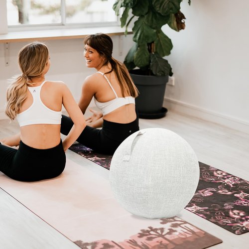 Veemoon 21.6 Inch Yoga Ball Covers Balance Ball Covers for Office Home Gym Use