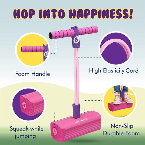 Bounce Pogo Stick for Toddlers | Foam Jumper for Ages 3-8 | Fun Outdoor Jumping Toy - Perfect Birthday Gift